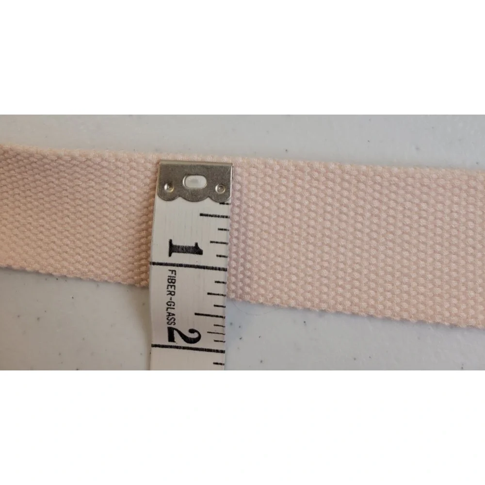 Pink Canvas Adjustable Strap Sport Webbing Woven Golf Belt Women's Size 42 - Picture 4 of 5